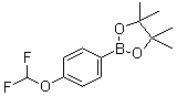结构式 CAS# 887757-48-4, 4-二氟甲氧基苯硼酸频哪醇酯