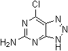 structure of CAS# 88780-84-1, 7-Chloro-3H-1,2,3-triazolo[4,5-d]pyrimidin-5-amine;5-Amino-7-chloro-v-triazolo[4,5-d]pyrimidine