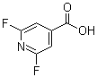 结构式 CAS# 88912-23-6, 2,6-二氟-4-吡啶羧酸