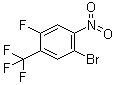 structure of CAS# 889459-13-6, 1-Bromo-4-fluoro-2-nitro-5-(trifluoromethyl)benzene
