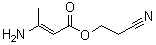 (2E)-3-Amino-2-butenoic acid 2-cyanoethyl ester molecular structure (CAS 88977-32-6)