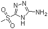 5-(Methylsulfonyl)-4H-1,2,4-triazol-3-amine molecular structure (CAS 88982-32-5)