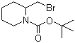 结构式 CAS# 889942-58-9, 2-(溴甲基)-1-哌啶羧酸叔丁酯