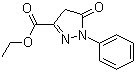 Ethyl 5-oxo-1-phenyl-2-pyrazoline-3-carboxylate molecular structure (CAS 89-33-8)