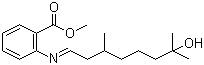 structure of CAS# 89-43-0, Aurantiol;Hydroxycitronellal; Methyl 2-[(7-hydroxy-3,7-dimethyloctylidene)amino]benzoate; N-(7-Hydroxy-3,7-dimethyloctylidene)anthranilic acid methyl ester