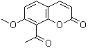 8-乙酰基-7-甲氧基-2H-1-苯并吡喃-2-酮分子结构 (CAS 89019-07-8)
