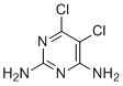 structure of CAS# 89033-89-6, 5,6-Dichloropyrimidine-2,4-diamine
