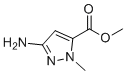 structure of CAS# 89088-56-2, Methyl 3-amino-1-methyl-1H-pyrazole-5-carboxylate