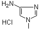 1-Methyl-1H-imidazol-4-amine monohydrochloride molecular structure (CAS 89088-69-7)