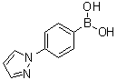 结构式 CAS# 891270-35-2, [4-(吡唑-1-基)苯基]硼酸