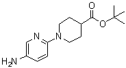 1-(5-Amino-2-pyridinyl)-4-piperidinecarboxylic acid 1,1-dimethylethyl ester molecular structure (CAS 892492-27-2)