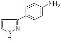 结构式 CAS# 89260-45-7, 4-(1H-吡唑-3-基)苯胺