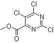 6-Methoxycarbonyl-2,4,5-trichloropyrimidine molecular structure (CAS 89284-85-5)