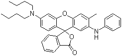 2-苯氨基-3-甲基-6-二丁氨基荧烷分子结构 (CAS 89331-94-2)