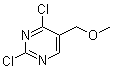 结构式 CAS# 89380-14-3, 2,4-二氯-5-(甲氧基甲基)嘧啶