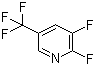 2,3-Difluoro-5-(trifluoromethyl)pyridine molecular structure (CAS 89402-42-6)