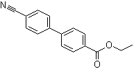 structure of CAS# 89409-89-2, 4'-Cyano-[1,1'-biphenyl]-4-carboxylic acid ethyl ester