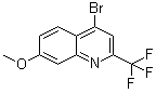 4-Bromo-7-methoxy-2-(trifluoromethyl)quinoline molecular structure (CAS 89446-63-9)