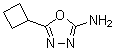 5-Cyclobutyl-1,3,4-oxadiazol-2-amine molecular structure (CAS 89464-84-6)