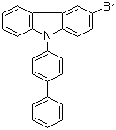 structure of CAS# 894791-46-9, 3-Bromo-9-(4-biphenylyl)carbazole;9-[1,1'-Biphenyl-4-yl]-3-bromo-9H-carbazole