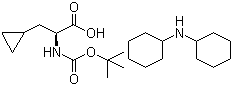 structure of CAS# 89483-07-8, Boc-L-Cyclopropylalanine dicyclohexylamine salt;Boc-L-Cyclopropylalanine-DCHA