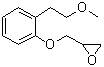 2-[[2-(2-甲氧基乙基)苯氧基]甲基]环氧乙烷分子结构 (CAS 89507-60-8)