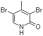 3,5-Dibromo-4-methyl-2(1H)-pyridone molecular structure (CAS 89581-53-3)