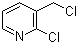 structure of CAS# 89581-84-0, 2-Chloro-3-(chloromethyl)pyridine;2-Chloro-3-chloromethylpyridine