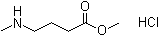 结构式 CAS# 89584-24-7, 4-(甲基氨基)丁酸甲酯盐酸盐