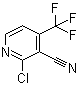2-Chloro-4-(trifluoromethyl)-3-pyridinecarbonitrile molecular structure (CAS 896447-72-6)