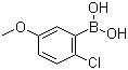 structure of CAS# 89694-46-2, 2-Chloro-5-methoxyphenylboronic acid;(2-Chloro-5-methoxyphenyl)boronic acid