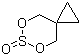 structure of CAS# 89729-09-9, 1,1-Cyclopropanedimethanol cyclic sulfite;5,7-Dioxa-6-thiaspiro[2.5]octane 6-oxide