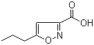 structure of CAS# 89776-75-0, 5-Propylisoxazole-3-carboxylic acid;5-Propyl-1,2-oxazole-3-carboxylic acid