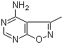 3-Methylisoxazolo[5,4-d]pyrimidin-4-amine molecular structure (CAS 89799-07-5)