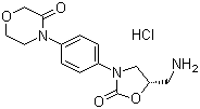 4-[4-[(5S)-5-(Aminomethyl)-2-oxo-3-oxazolidinyl]phenyl]-3-morpholinone hydrochloride molecular structure (CAS 898543-06-1)