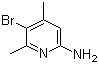 结构式 CAS# 89856-44-0, 2-氨基-5-溴-4,6-二甲基吡啶