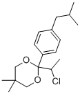structure of CAS# 89878-72-8, Ibuprofen Impurity 16;2-(1-Chloroethyl)-2-(4-isobutylphenyl)-5,5-dimethyl-1,3-dioxane