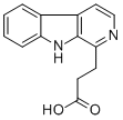 structure of CAS# 89915-39-9, beta-Carboline-1-propanoic acid