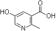 structure of CAS# 89937-79-1, 5-Hydroxy-2-methylnicotinic acid;5-Hydroxy-2-methyl-3-pyridinecarboxylic acid
