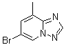 structure of CAS# 899429-04-0, 6-Bromo-8-methyl-[1,2,4]triazolo[1,5-a]pyridine