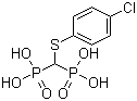 structure of CAS# 89987-06-4, Tiludronic acid;(4-Chlorophenylthio)methylenediphosphonic acid