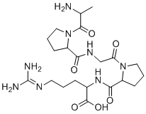 structure of CAS# 9001-78-9, Alkaline phosphatase;2-[[1-[2-[[1-(2-aminopropanoyl)pyrrolidine-2-carbonyl]amino]acetyl]pyrrolidine-2-carbonyl]amino]-5-(diaminomethylideneamino)pentanoic acid; Alkaline phenyl phosphatase; Alkaline phosphohydrolase; Alkaline phosphomonoesterase; Ostase