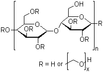 Hydroxyethyl Cellulose molecular structure (CAS 9004-62-0)