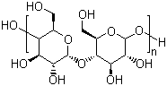 Starch soluble molecular structure (CAS 9005-84-9)
