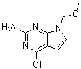 4-Chloro-7-(methoxymethyl)-7H-pyrrolo[2,3-d]pyrimidin-2-amine molecular structure (CAS 90065-72-8)