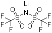 结构式 CAS# 90076-65-6, 双三氟甲烷磺酰亚胺锂