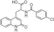 structure of CAS# 90098-04-7, Rebamipide;2-(4-Chlorobenzoylamino)-3-(1,2-dihydro-2-oxo-4-quinolyl)propionic acid