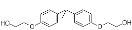 Bisphenol A bis(2-hydroxyethyl) ether molecular structure (CAS 901-44-0)