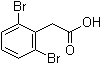 2,6-Dibromobenzeneacetic acid molecular structure (CAS 901310-02-9)