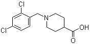 1-[(2,4-Dichlorophenyl)methyl]-4-piperidinecarboxylic acid molecular structure (CAS 901920-31-8)